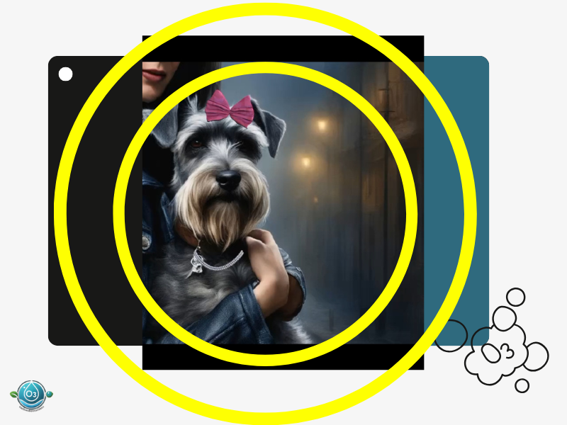 cachorro fofinho com fita rosa na cabeça