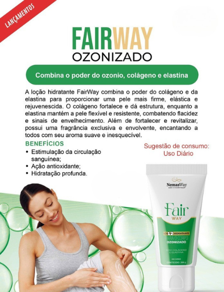 NEMASWAY FAIR WAY LOÇÃO HIDRATANTE OZONIZADO 250ML.